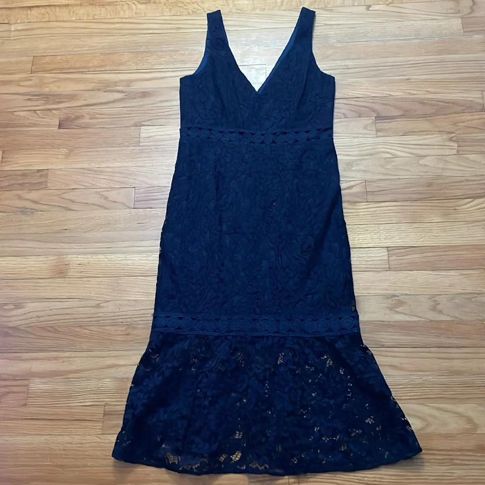 Navy‎ like new Bardot midi dress size 8/M A2